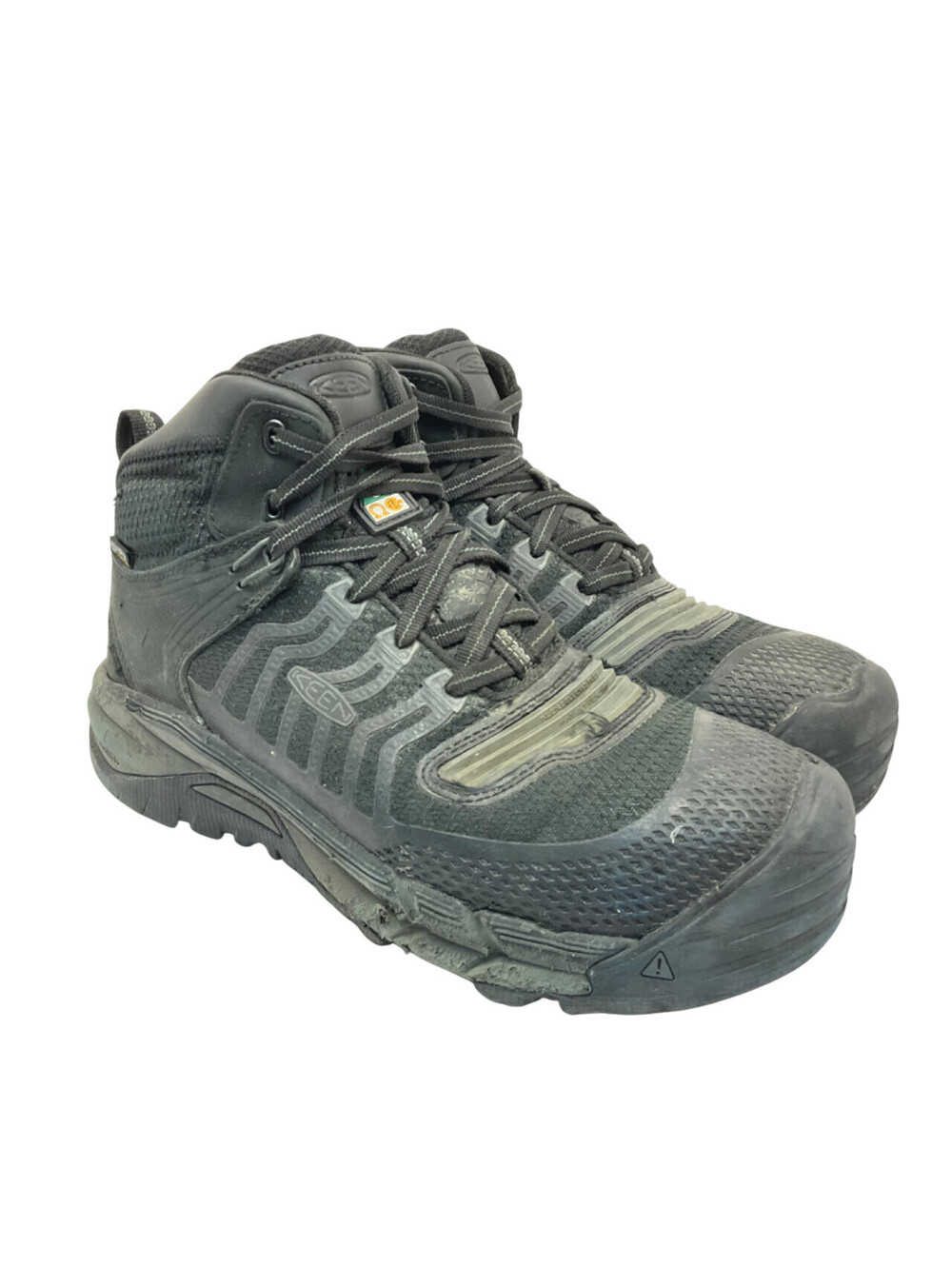 KEEN Men's CSA Kansas City Waterproof Carbon-Fiber Toe Work Boots Black 8.5D